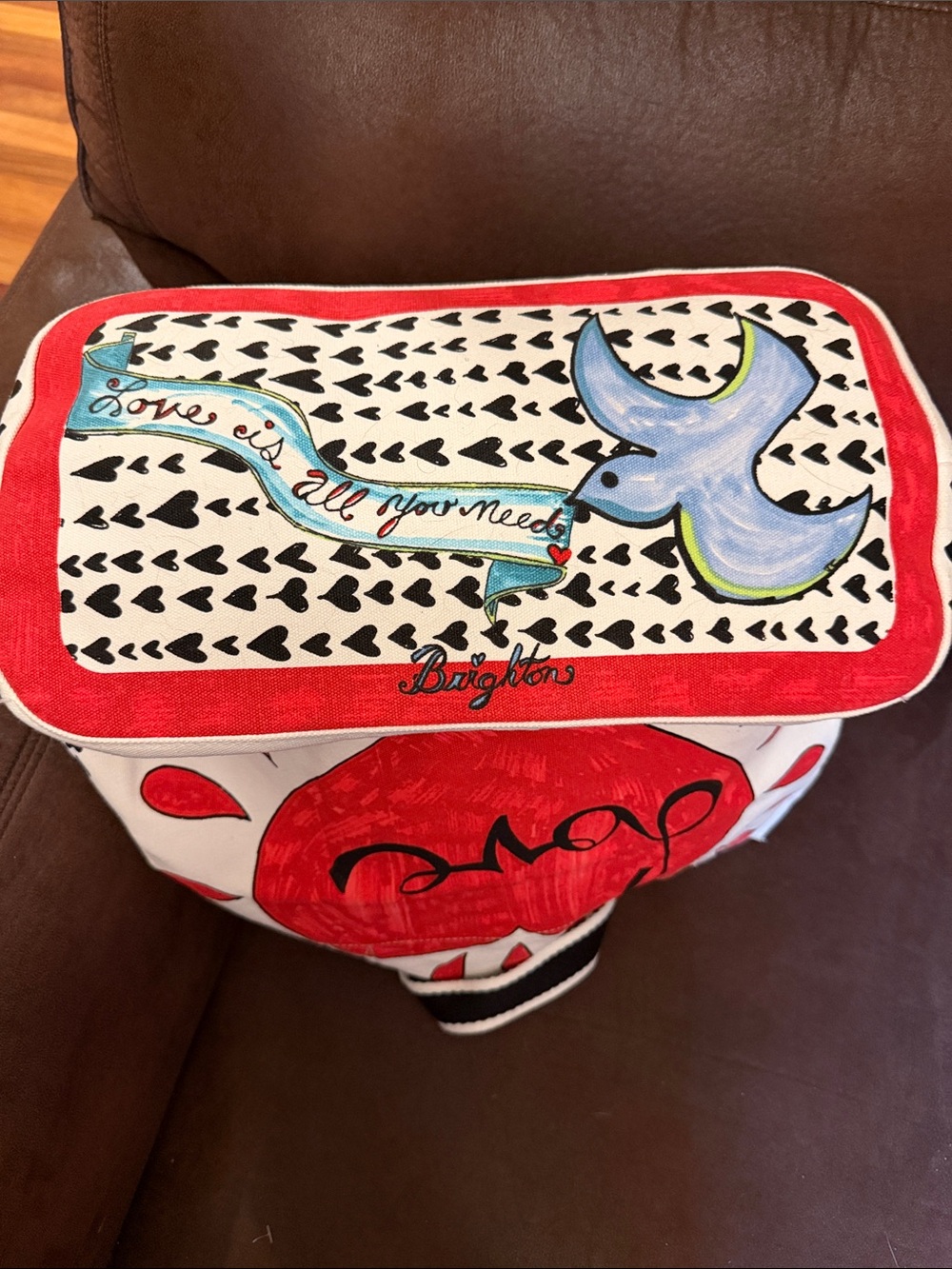 Brighton ‘On the Wings of Doves’ Canvas Love Tote - Picture 4 of 4
